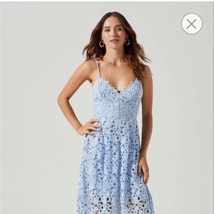 ASTR THE LABEL:  LACE A LINE MIDI DRESS